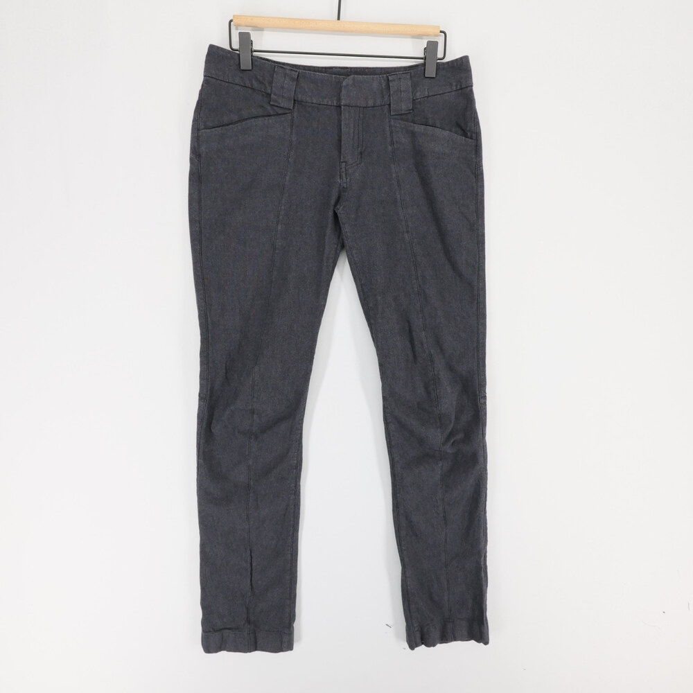 Arcteryx Reia Pants Womens 8 Gray Cotton Wool Blend Trim Fit Stretch Outdoor